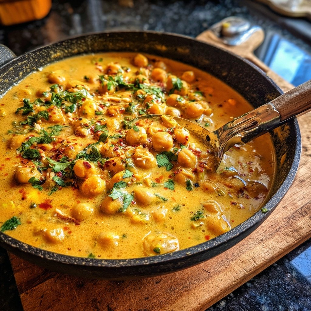 Spritziges Jamaika Kichererbsen Curry