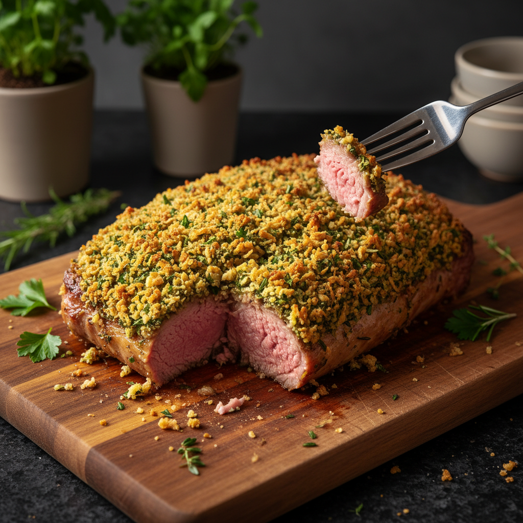 Zartes Kräuter Krusten Lammkarree