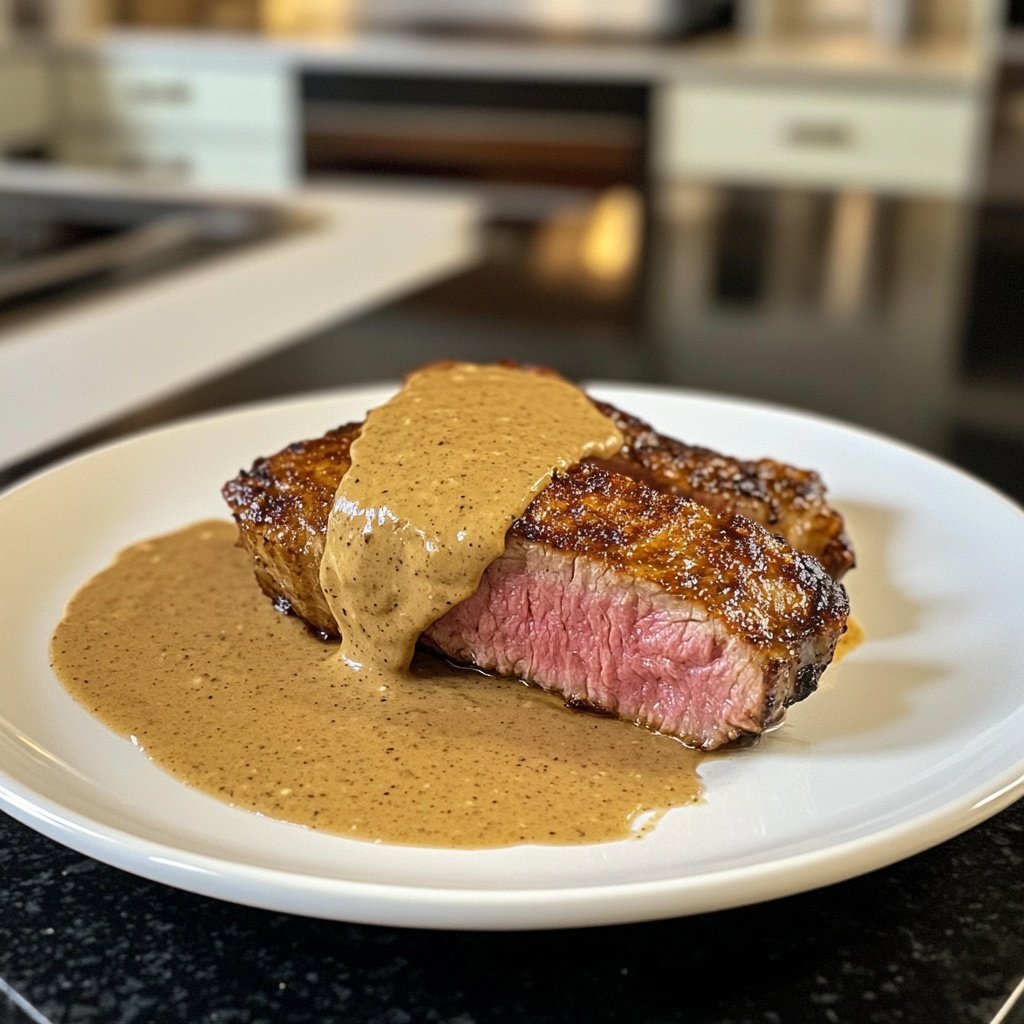Rinderfilet mit Knoblauch-Dijon-Sahnesauce