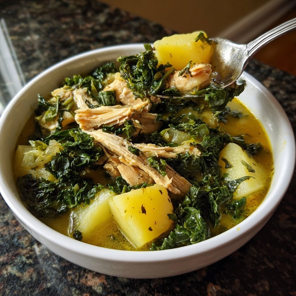 Hähnchen Grünkohl Eintopf deftig