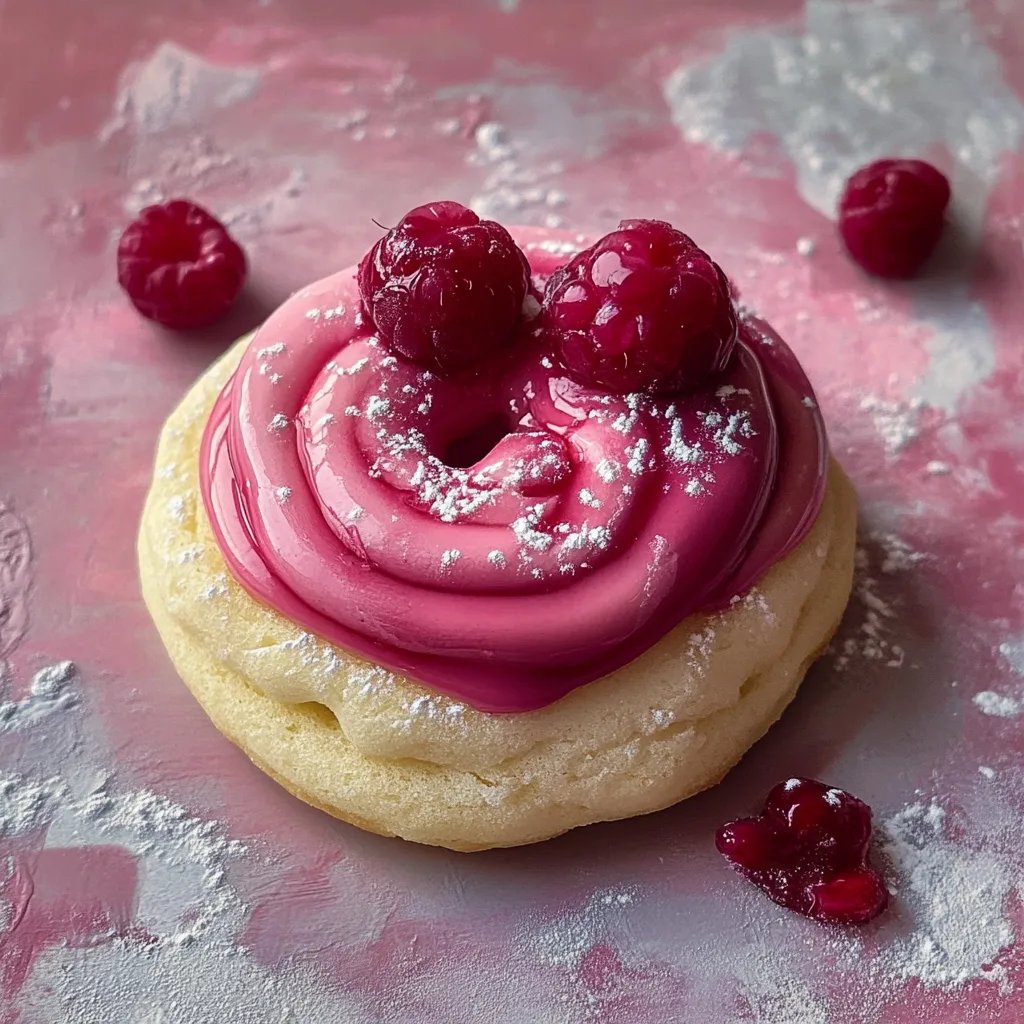 Marzipan Himbeer Plätzchen