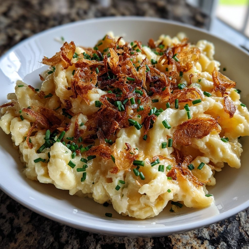 Klassische Allgäuer Käsespätzle