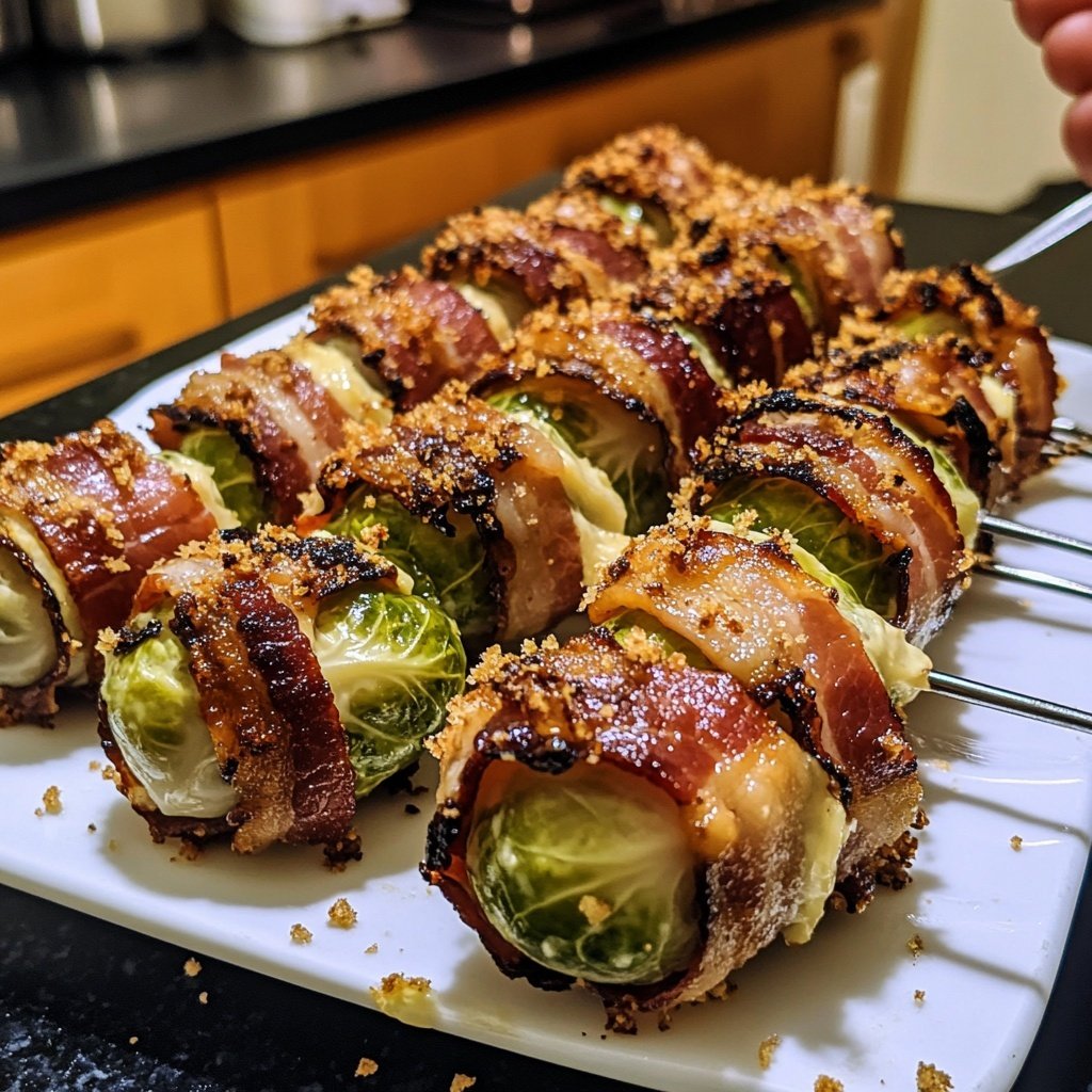 Cremiger Rahm-Rosenkohl mit Speck