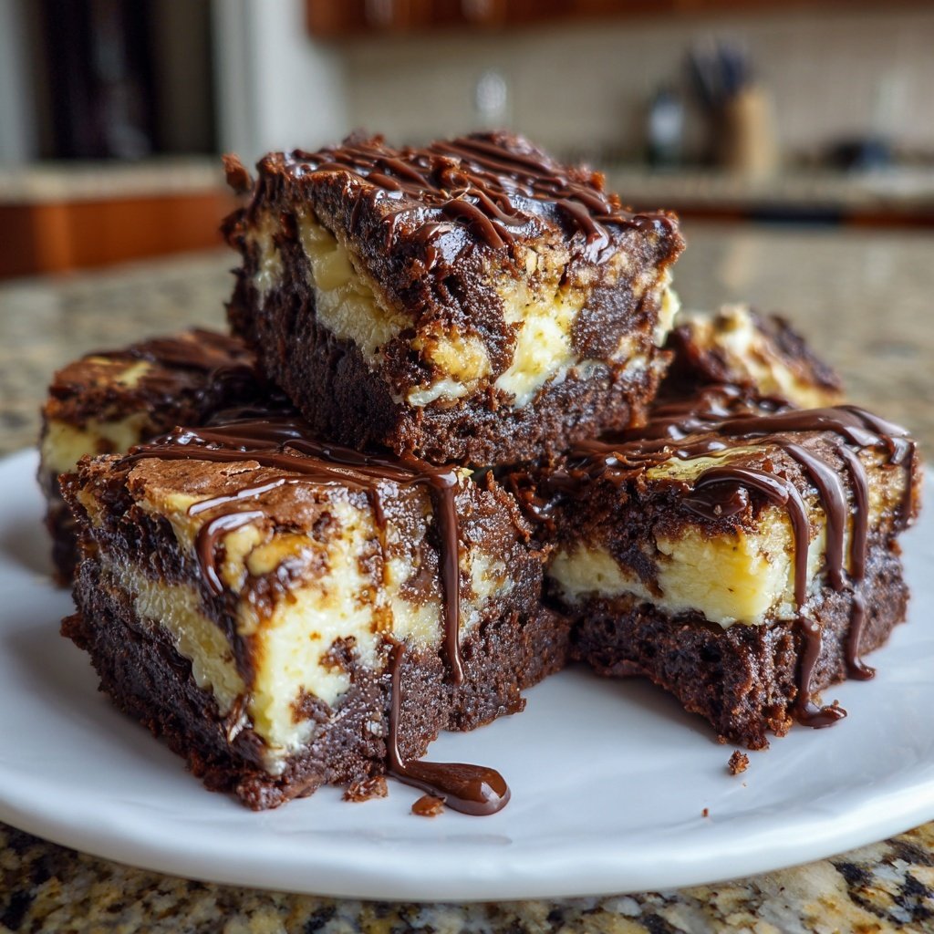 Marmorierte Topfen Brownies