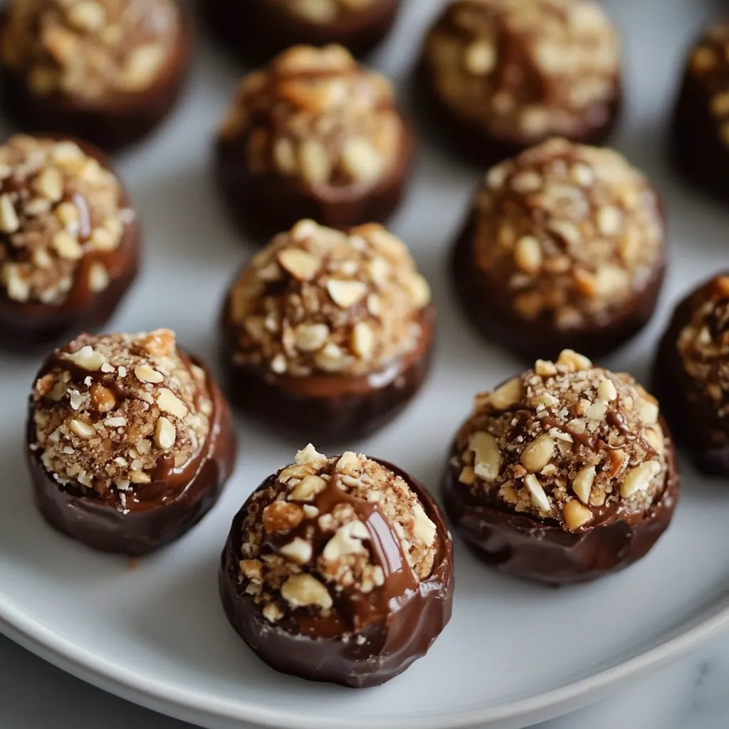 Knusprige Haselnussküsschen mit Nuss-Nougat-Füllung