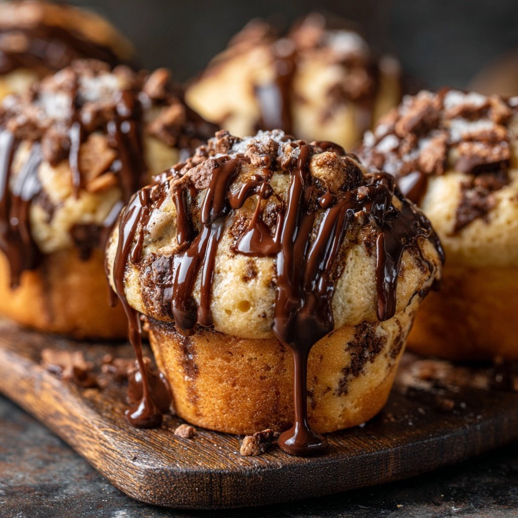 Cookie Dough Schoko Cupcakes