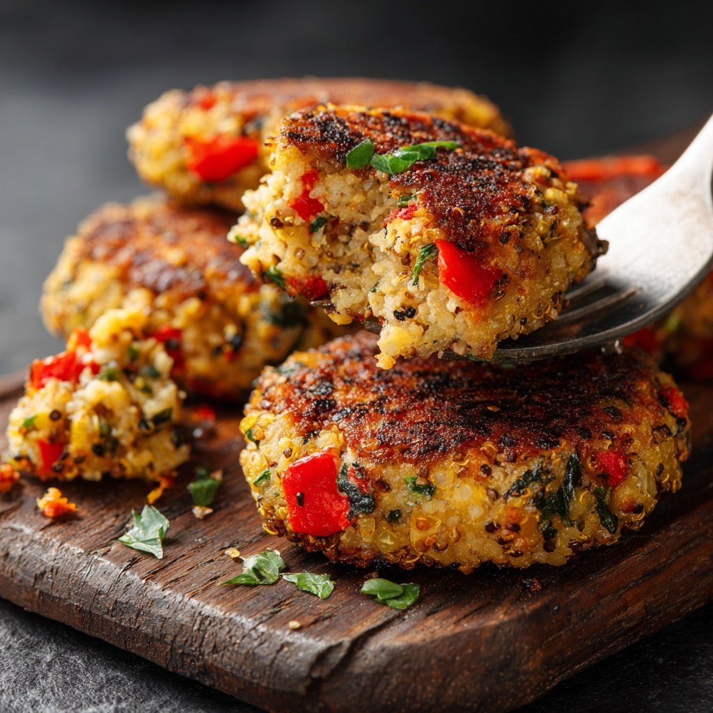 Charmante Quinoa-Gemüse-Patties