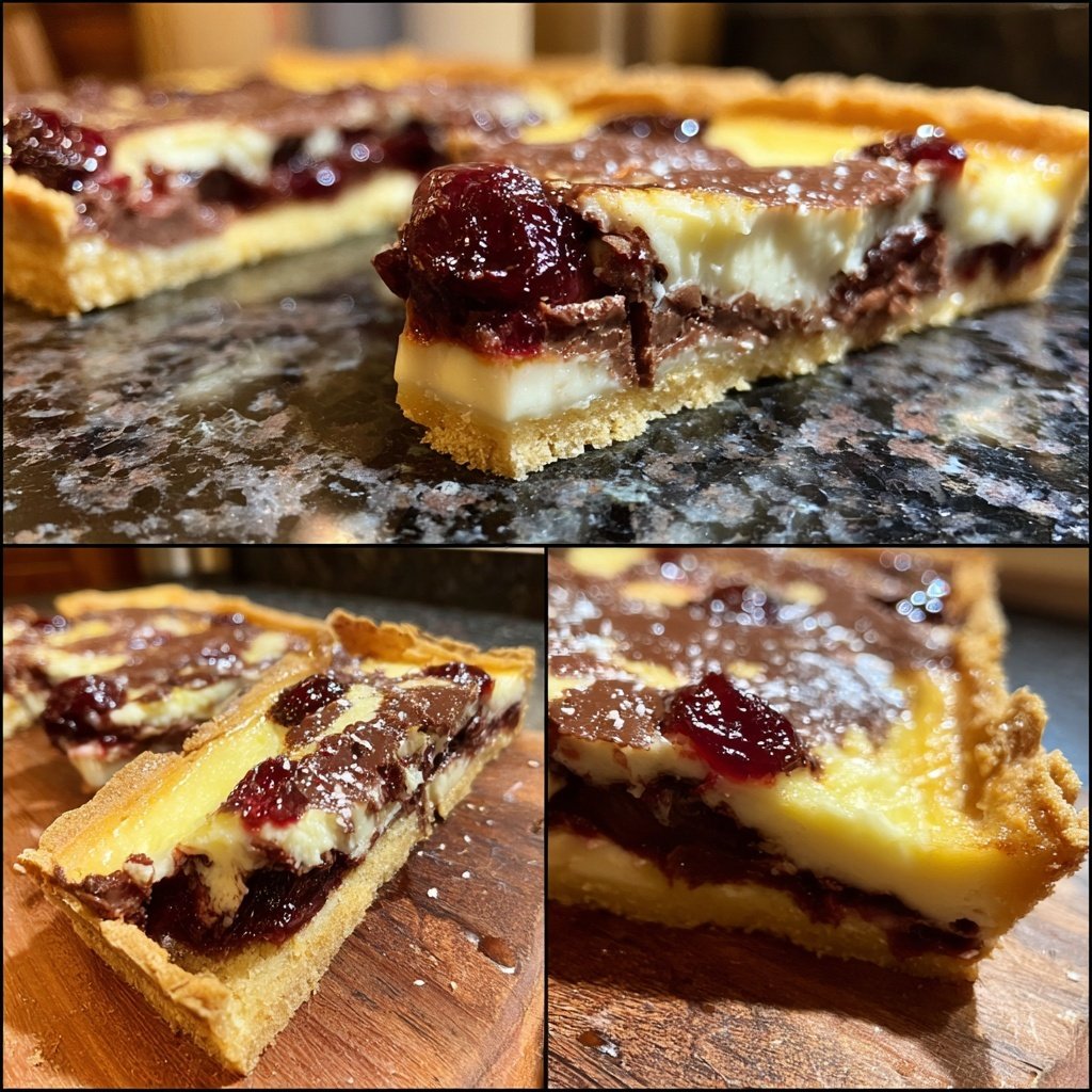 Kirsch Schoko Käsekuchen Riegel