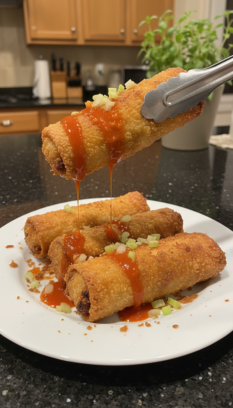 Gourmet Buffalo Hähnchen Frühlingsrollen​