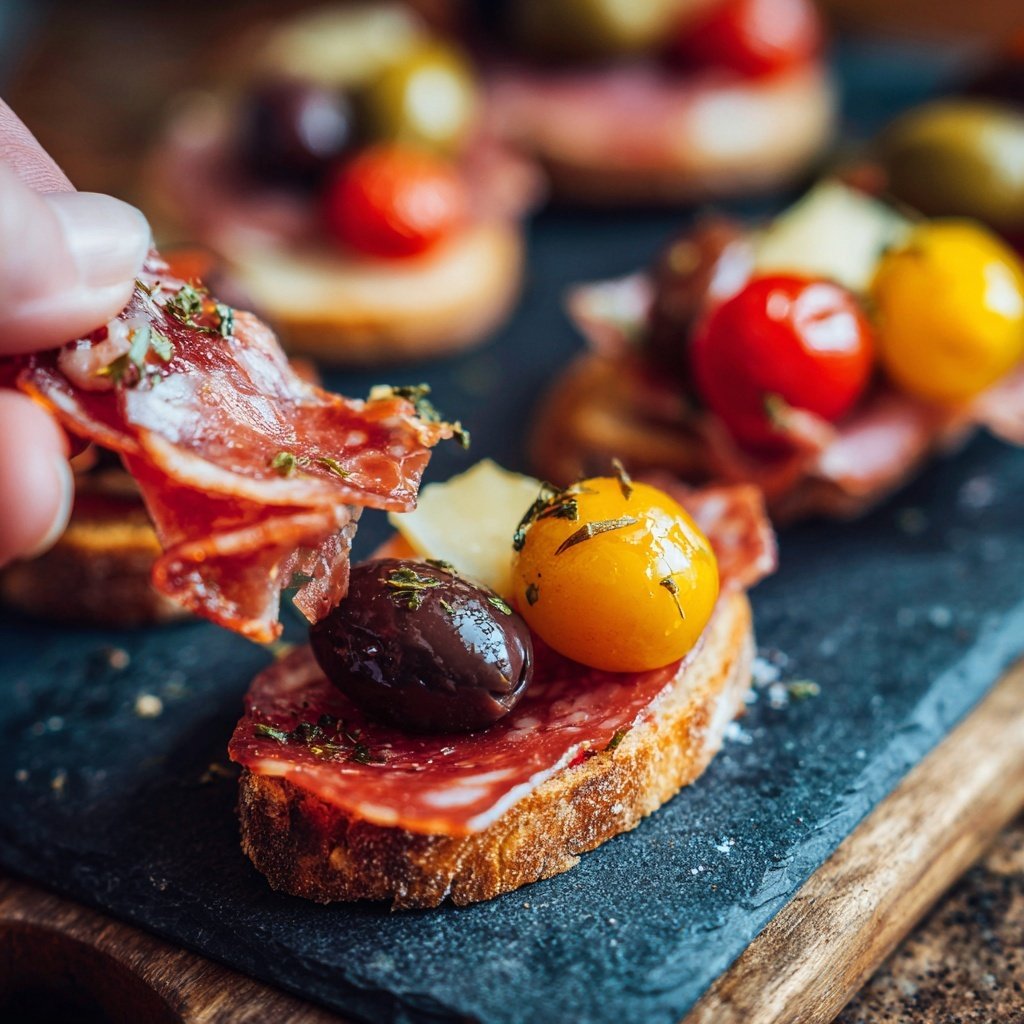 Fingerfood Platten mit Antipasti Auswahl