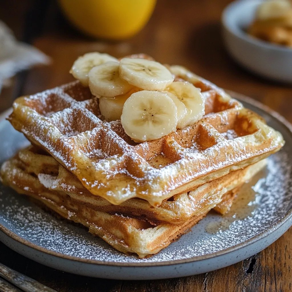 Haferlocken Apfelmus Waffeln