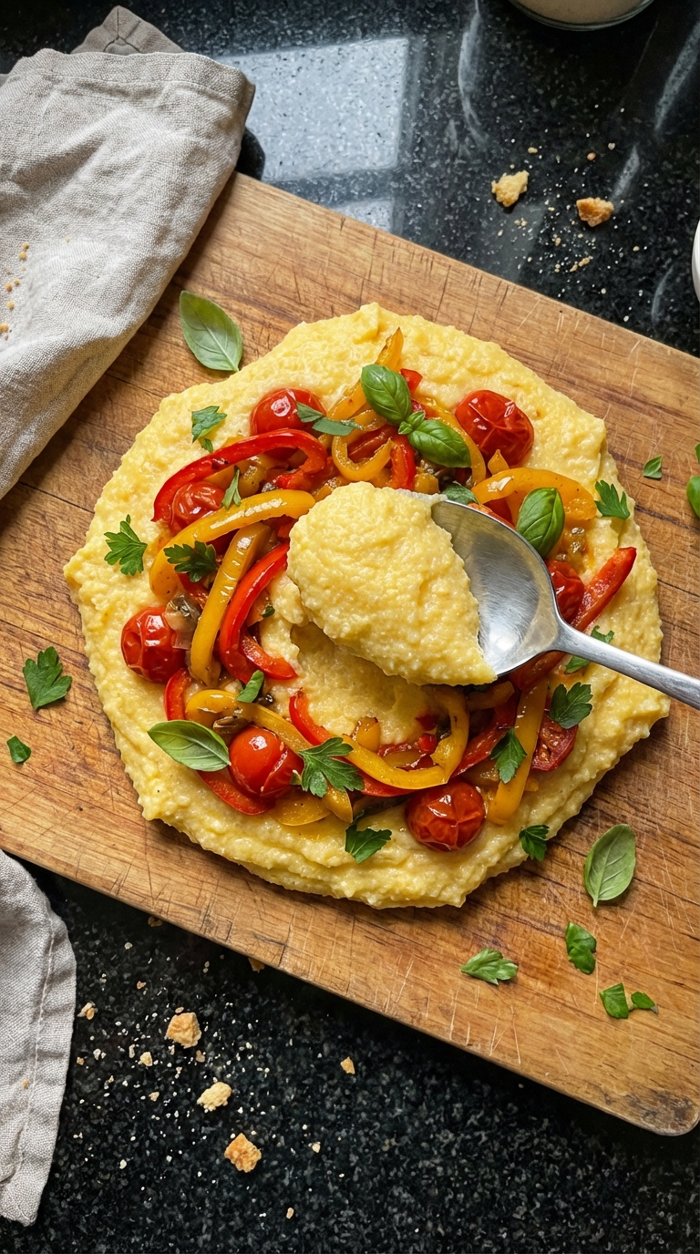 Cremige Polenta mit Gemüse