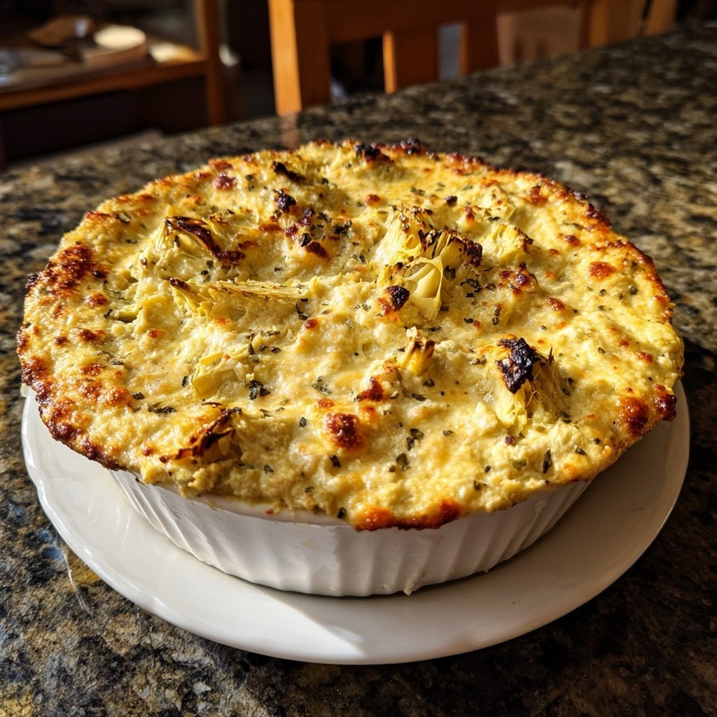 Käsiges Artischocken Dip Parmesan
