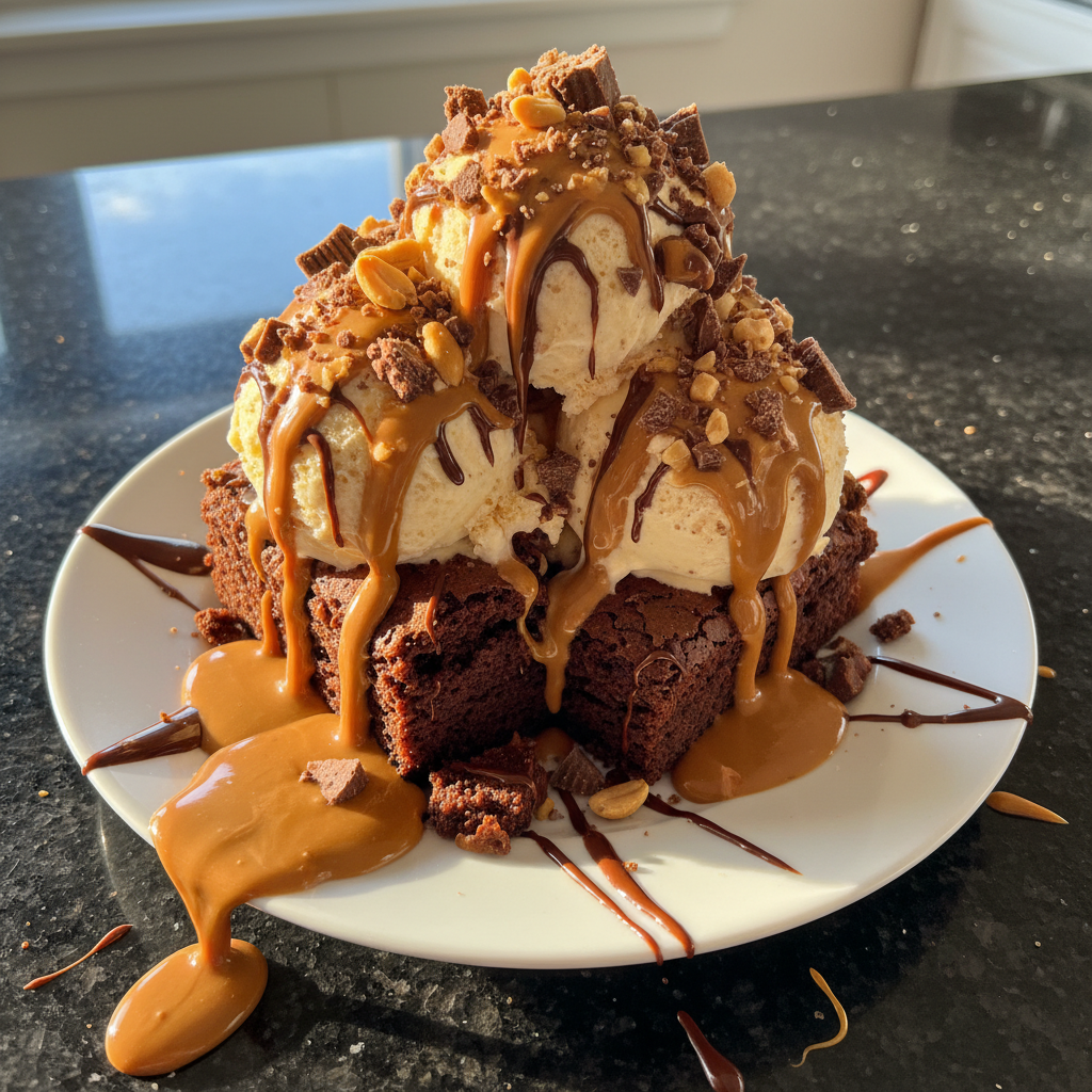 Reese’s Brownie Eisbecher Genuss