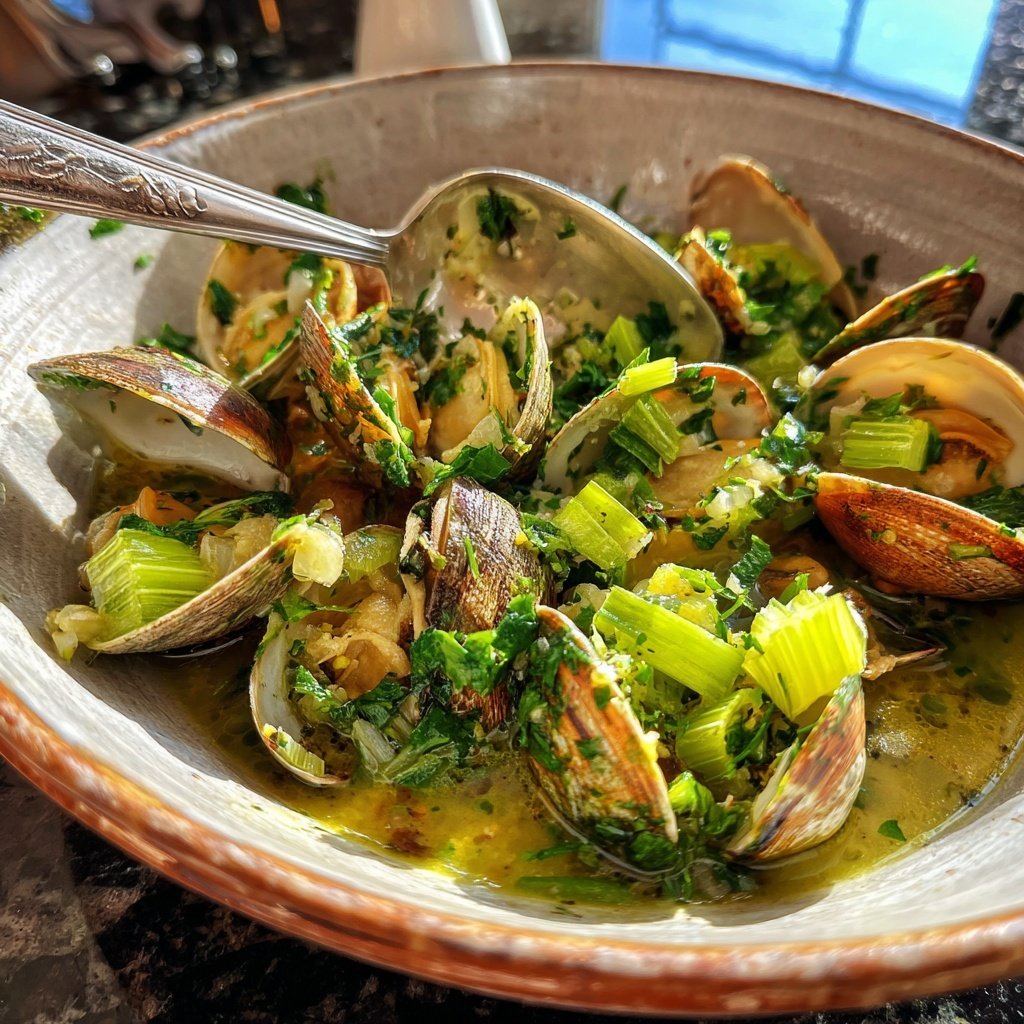 Muscheln Eintopf mit Sellerie