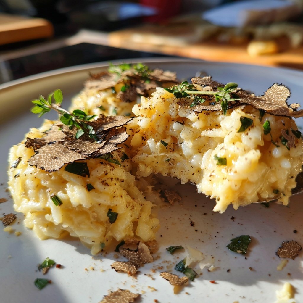 Herzhafte Trüffel Risotto Häppchen