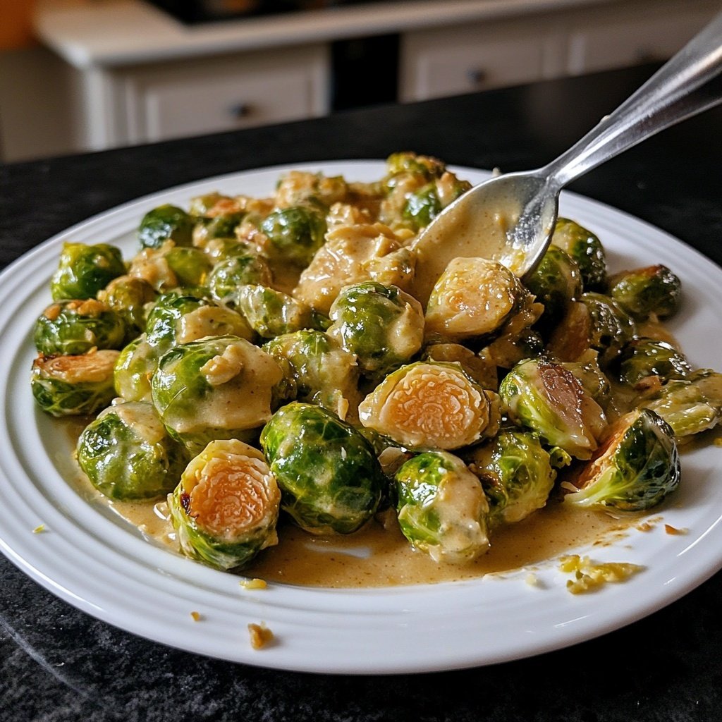 Cremiger Winter-Rosenkohl