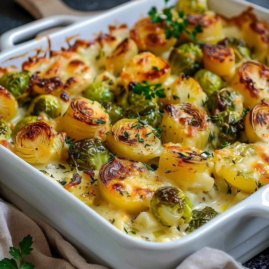 Rosenkohl-Kartoffel-Auflauf