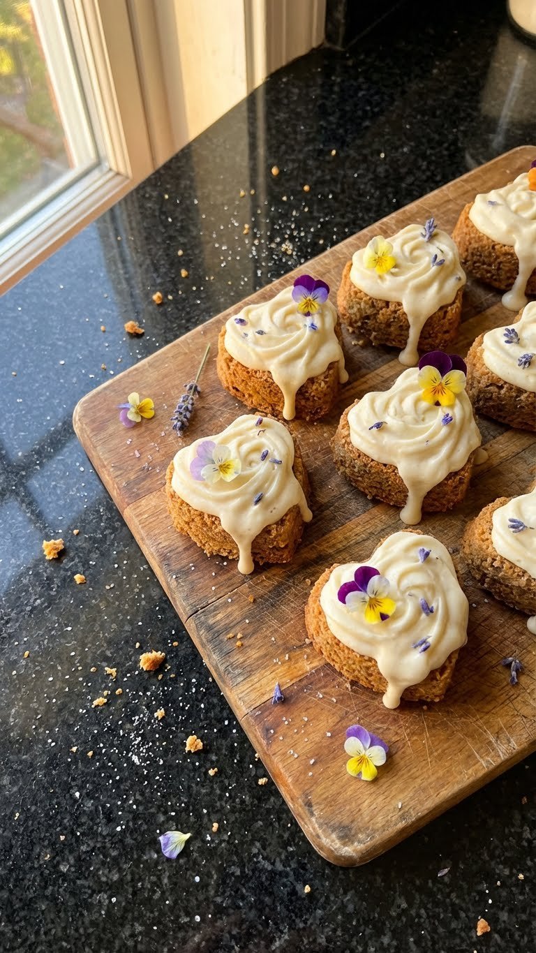 Glutenfreie Mini Herz Kuchen