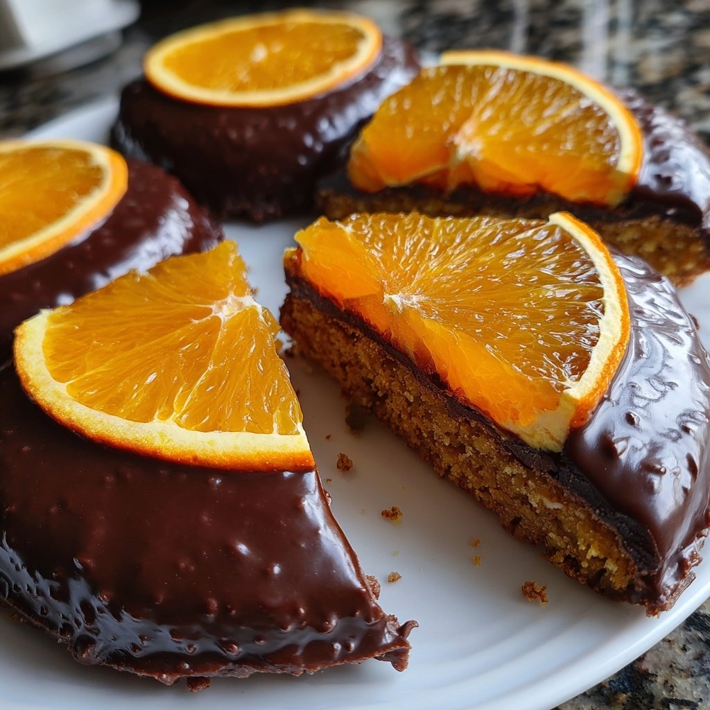 Schoko Überzogene Orangenscheiben