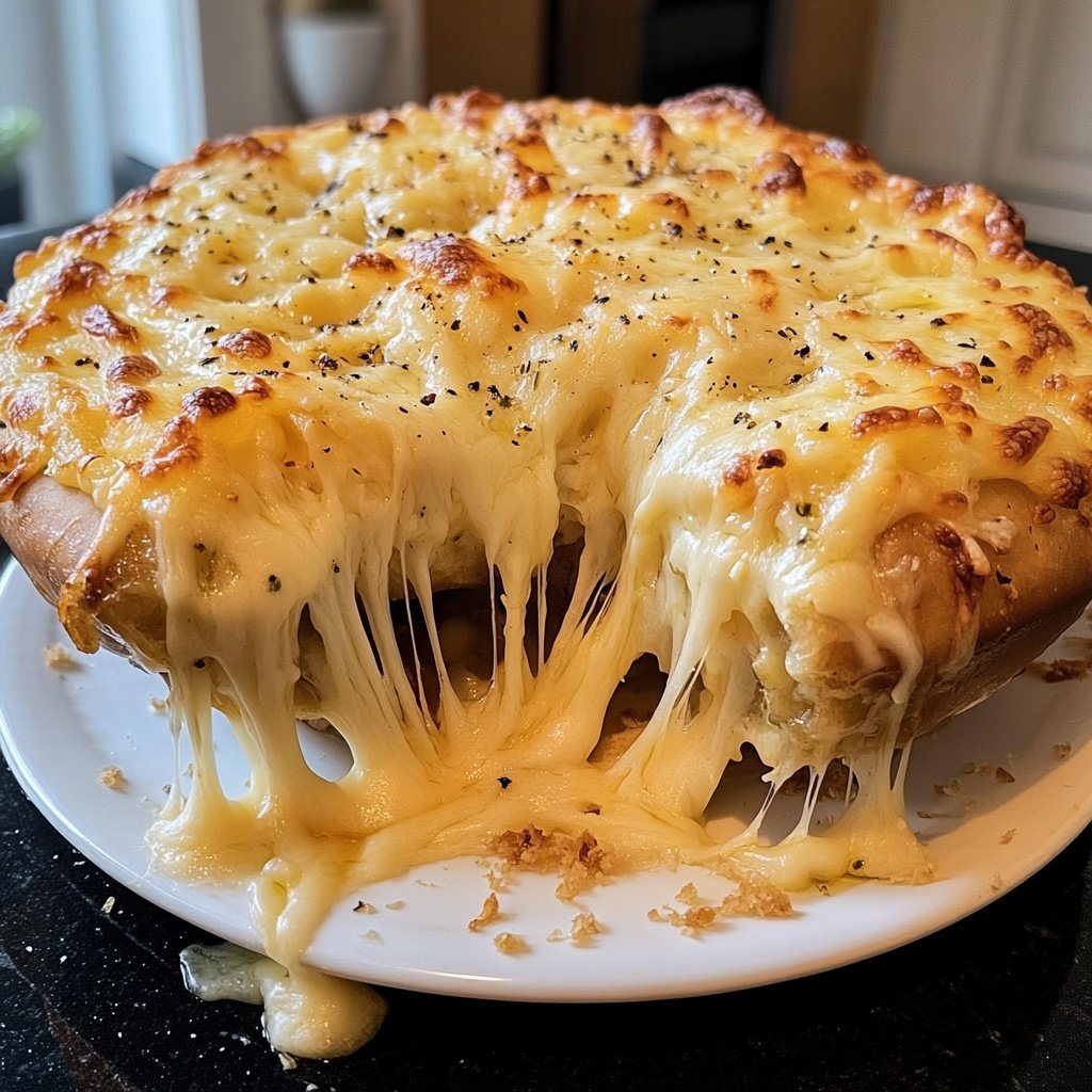 Überbackener Ofenkäse mit Rosmarin und Knoblauch