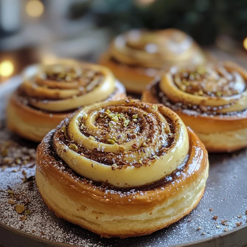 Spiralen Plätzchen mit Pistaziencreme