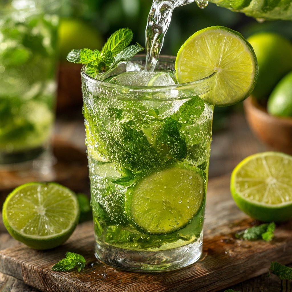 Schneller Minz Limonade für den Sommer
