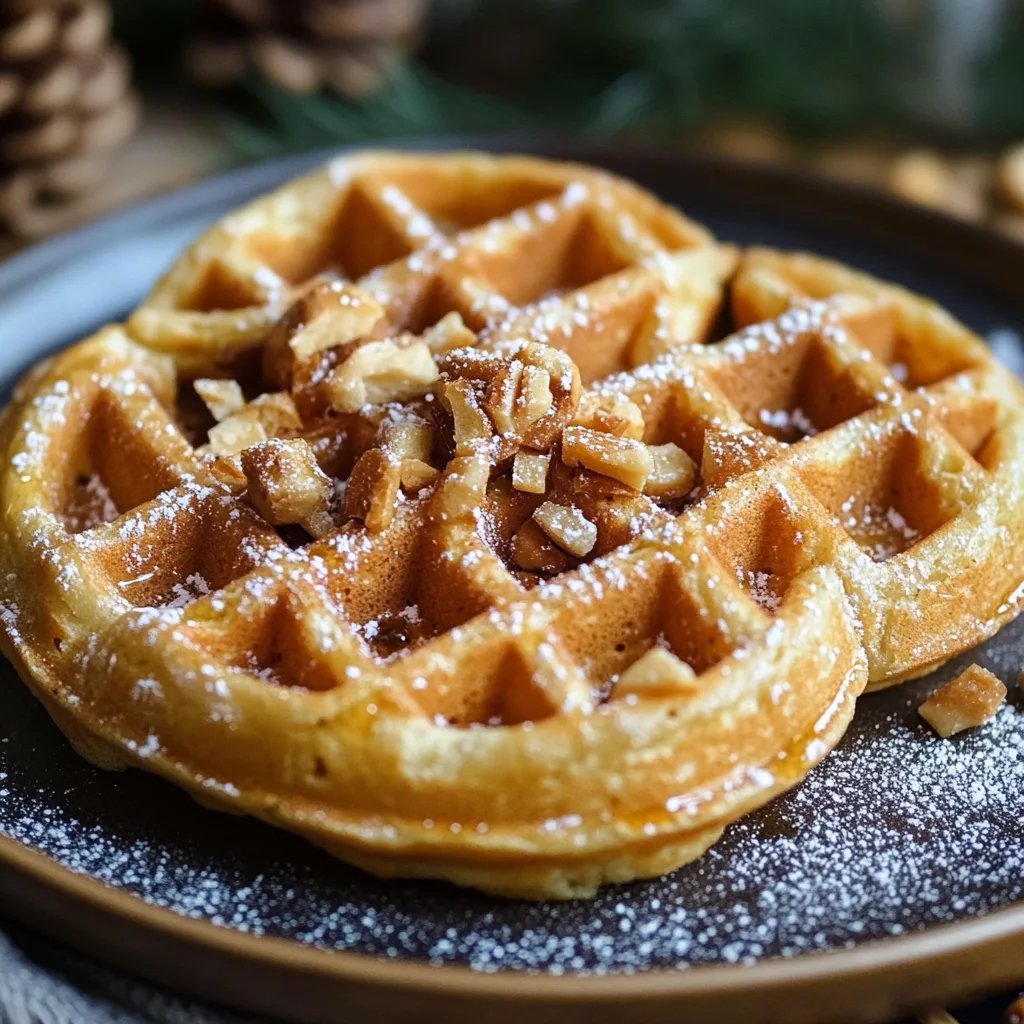 Spekulatius-Waffeln zu Weihnachten