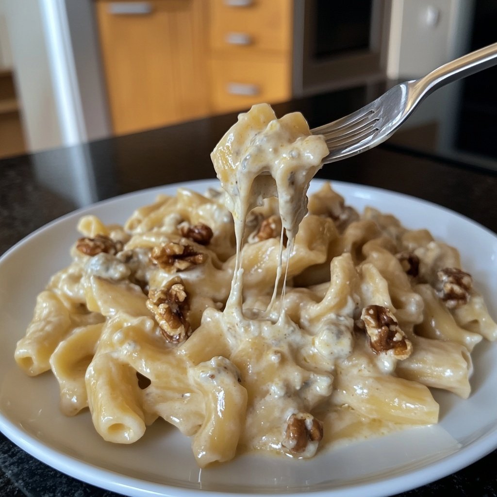 Pasta in cremiger Gorgonzola-Walnuss-Sauce