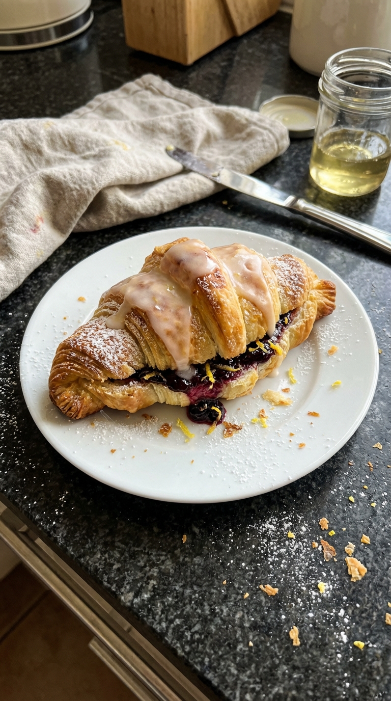 Holunder Zitronen Croissant Leckerei​