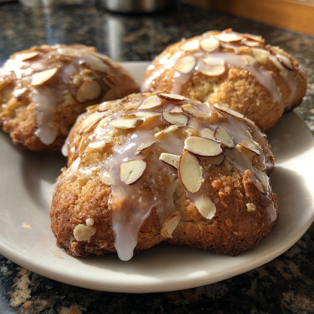 Zimtsterne mit Mandeln und Zitronenguss​