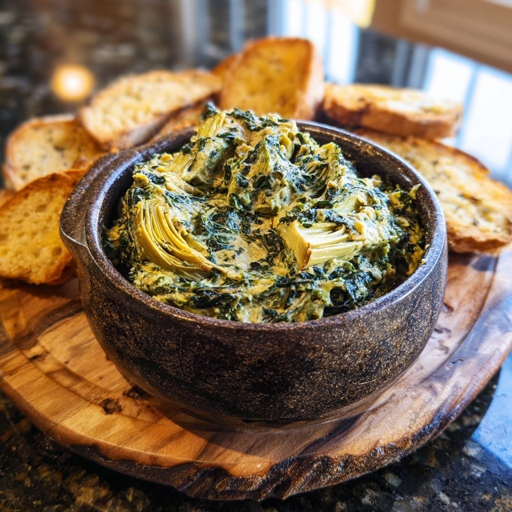 Spinat Artischocken Dip Cremig und Reichhaltig