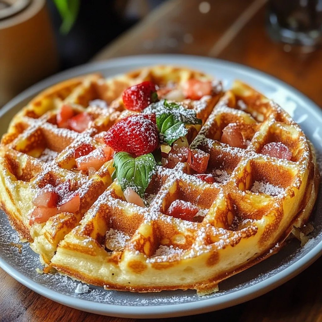 Herzhafte Pizza Waffeln