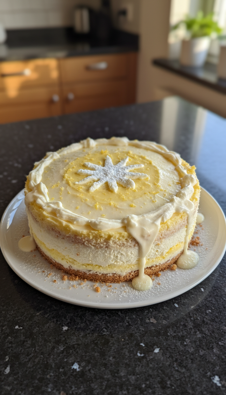 Zitronen Frischkäse Kuchen Fisch Sternzeichen