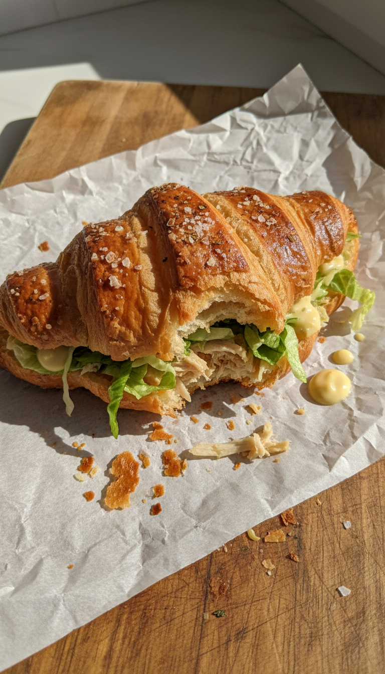 Zitronen Hähnchen Croissant Wrap​