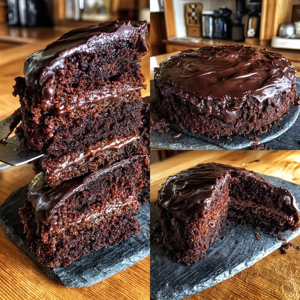 Geschichteter Schoko Rührkuchen